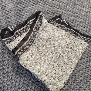 Large square floral scarf